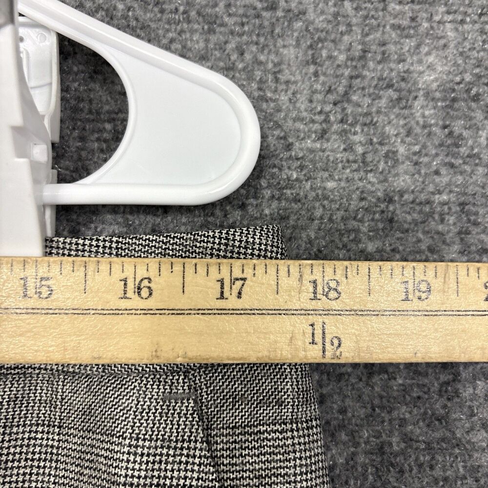Talbots Dress Pants Womens Size 12 Gray Plaid Wool Lined Career Boardroom - Picture 4 of 12